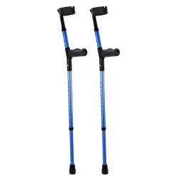 VEVOR Forearm Crutches for Adults, 11-Level Height Adjustable Walking Crutches with 4-Level Upper Cuff, Lightweight Aluminum Medical Support Crutches for Leg Injury Surgery Disabled, 1 Pair (350LBS)