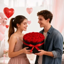 VEVOR Forever Flowers, 27 Preserved Roses in a Box, Eternal Flowers Immortal Bouquet Birthday Present for Delivery Prime Women Her Wife Mothers, Anniversary, Valentine's Day,Christmas, Red