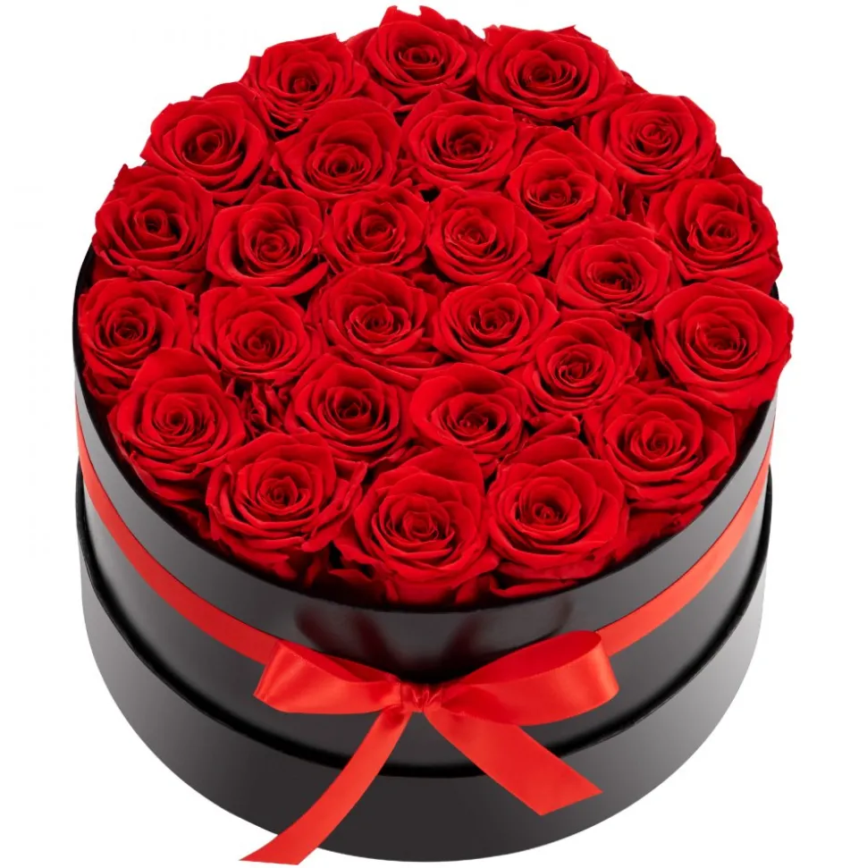 VEVOR Forever Flowers, 50 Preserved Roses in a Box, Eternal Flowers Immortal Bouquet Birthday Present for Delivery Prime Women Her Wife Mothers, Anniversary, Valentine's Day,Christmas, Sweet Pink