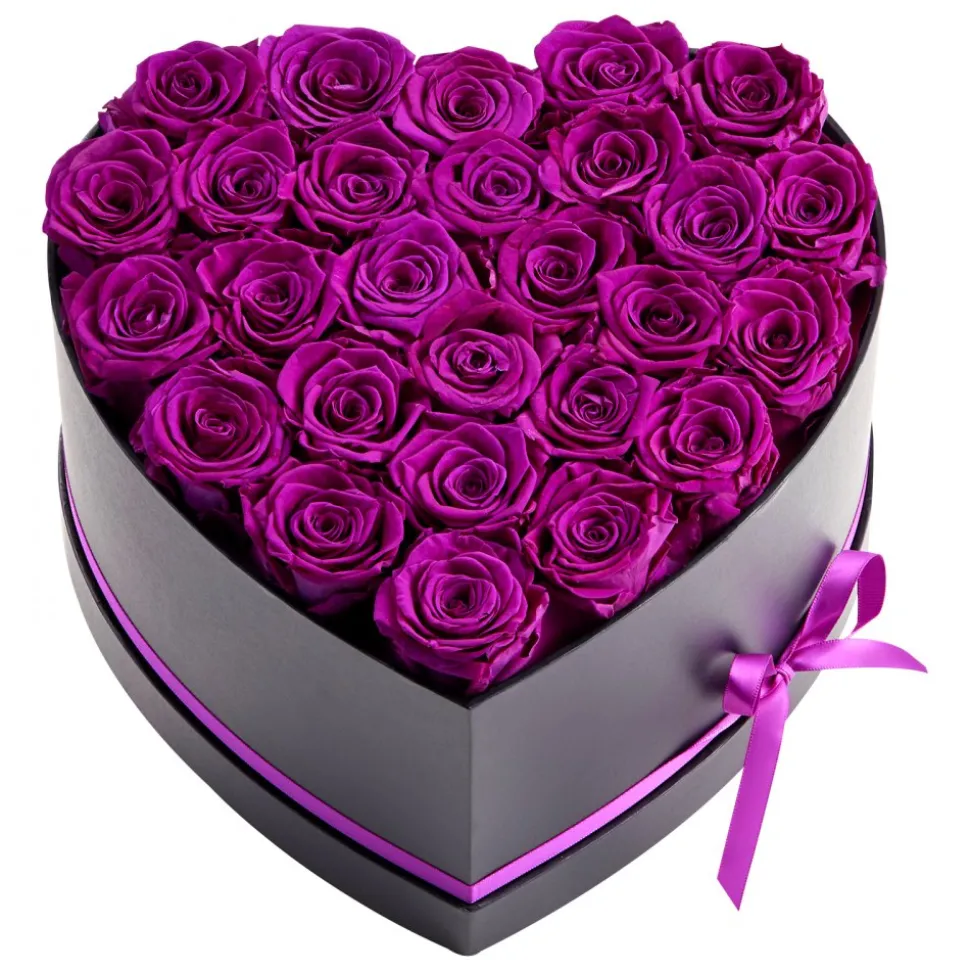 VEVOR Forever Flowers, 27 Preserved Roses in a Box, Eternal Flowers Immortal Bouquet Birthday Present for Delivery Prime Women Her Wife Mothers, Anniversary, Valentine's Day,Christmas, Rose Red
