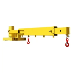 VEVOR Forklift Jib Boom Crane, 6000lbs Capacity, Manual Telescoping Boom Extends Up to 56.1 inches, Forklift Mobile Crane with 2 Hooks, Adjustable Forklift Crane Attachment for Warehouse, Factories