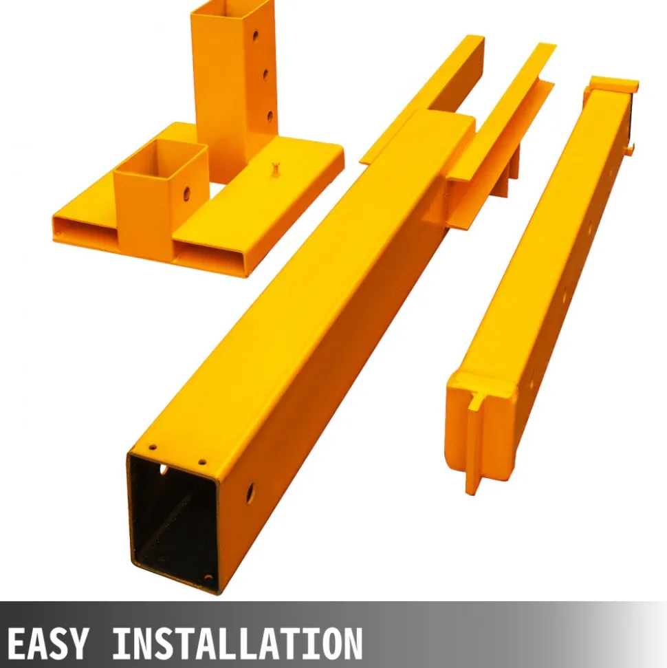 VEVOR Forklift Mobile Crane 6000lbs/3T Capacity, Forklift Crane Attachment 2 Hooks, Forklift Lifting Hoist with Truss Jib Boom, Forklift Extension, Forklift Boom Attachment Towing Handling Equipment