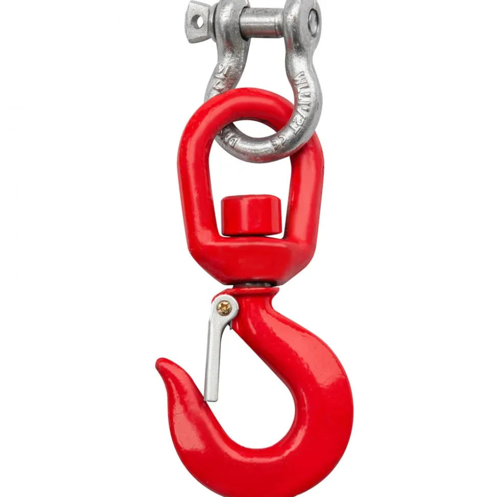 VEVOR Forklift Mobile Crane 6000lbs/3T Capacity, Forklift Crane Attachment 2 Hooks, Forklift Lifting Hoist with Truss Jib Boom, Forklift Extension, Forklift Boom Attachment Towing Handling Equipment