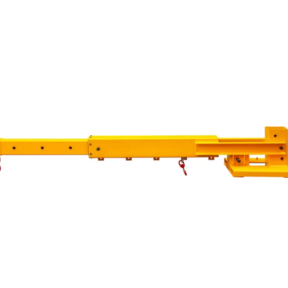 VEVOR Forklift Mobile Crane 6000lbs/3T Capacity, Forklift Crane Attachment 2 Hooks, Forklift Lifting Hoist with Truss Jib Boom, Forklift Extension, Forklift Boom Attachment Towing Handling Equipment