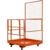 VEVOR Forklift Safety Cage, 36.6 x 36.6 Inch, Forklift Man Basket with 4 Wheels, 1200 lbs Capacity, Heavy Duty Work Platform, Collapsible Lift Basket Safety Set, for Most Aerial Jobs Lifting Loader