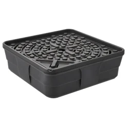 VEVOR Fountain and Water Feature Basin, 30-Inch Disappearing Water Fountain Basin for Landscape and Garden, Supports Up to 500 lbs, Heavy Duty Pond Reservoir for Bubbling Rock & Garden Statues, Black