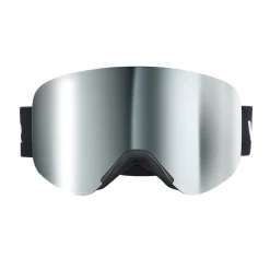 VEVOR Frameless Ski Goggles, Magnet Cylindrical Lens with Silver Mirror Revo Coating, OTG Anti fog Snow Goggles for Men Women, TPU Frame & Ventilation Structure, Fit for Skiing, Skating, Snowboarding