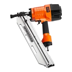 VEVOR Framing Nailer, 80-120PSI Air Nail Gun, 2" to 3-1/2" 21 Degree Full Round Head Pneumatic Framing Nailer with Tool-Less Depth Adjustment & Dual Trigger Modes, Ideal for Framing Decking Flooring