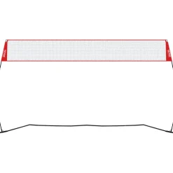 VEVOR Freestanding Volleyball Training Net for Indoor or Outdoor Use, Adjustable Height Portable Net System with Carrying Bag, Professional Volleyball Practice Trainer for Hitting or Serving Drills