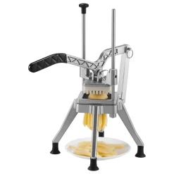 VEVOR French Fry Cutter, 1/4" Blade Commercial Potato Chopper, Lever-Action Vegetable Dicer with Ergonomic Handle, Stainless Steel Potato Slicer for Thin Cut Fries, Onion, Carrots, Bell Pepper