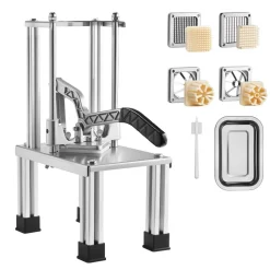 VEVOR French Fry Cutter, Commercial Vegetable Chopper with 4 Blades (1/4