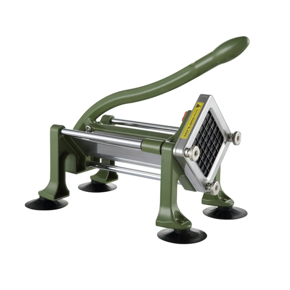 VEVOR French Fry Cutter, Potato Slicer with 1/2-Inch Stainless Steel Blade, Manual Potato Cutter Chopper with Suction Cups, Great for Potato, French Fries, Cucumber, Vegetables, Carrot