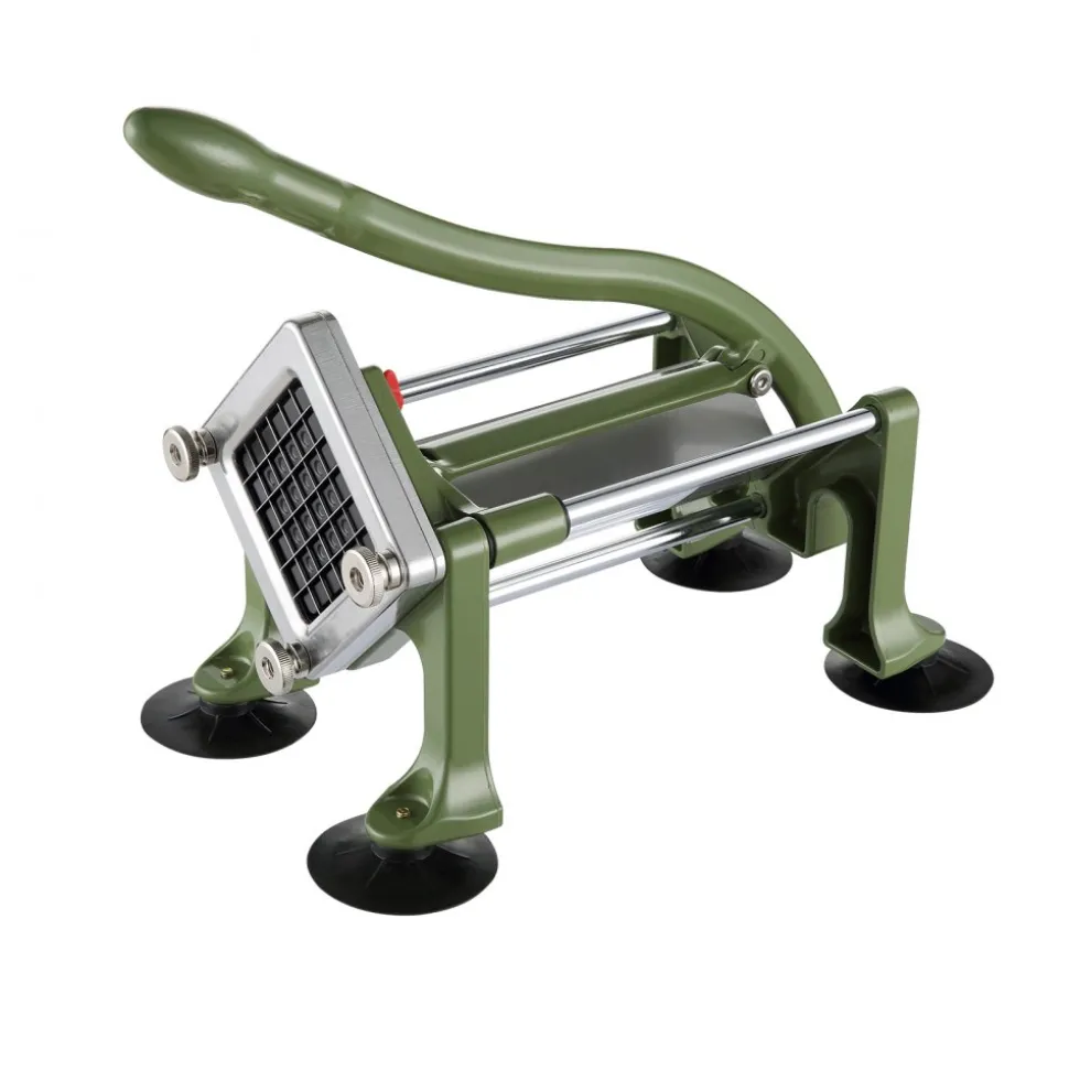 VEVOR French Fry Cutter, Potato Slicer with 1/2-Inch Stainless Steel Blade, Manual Potato Cutter Chopper with Suction Cups, Great for Potato, French Fries, Cucumber, Vegetables, Carrot