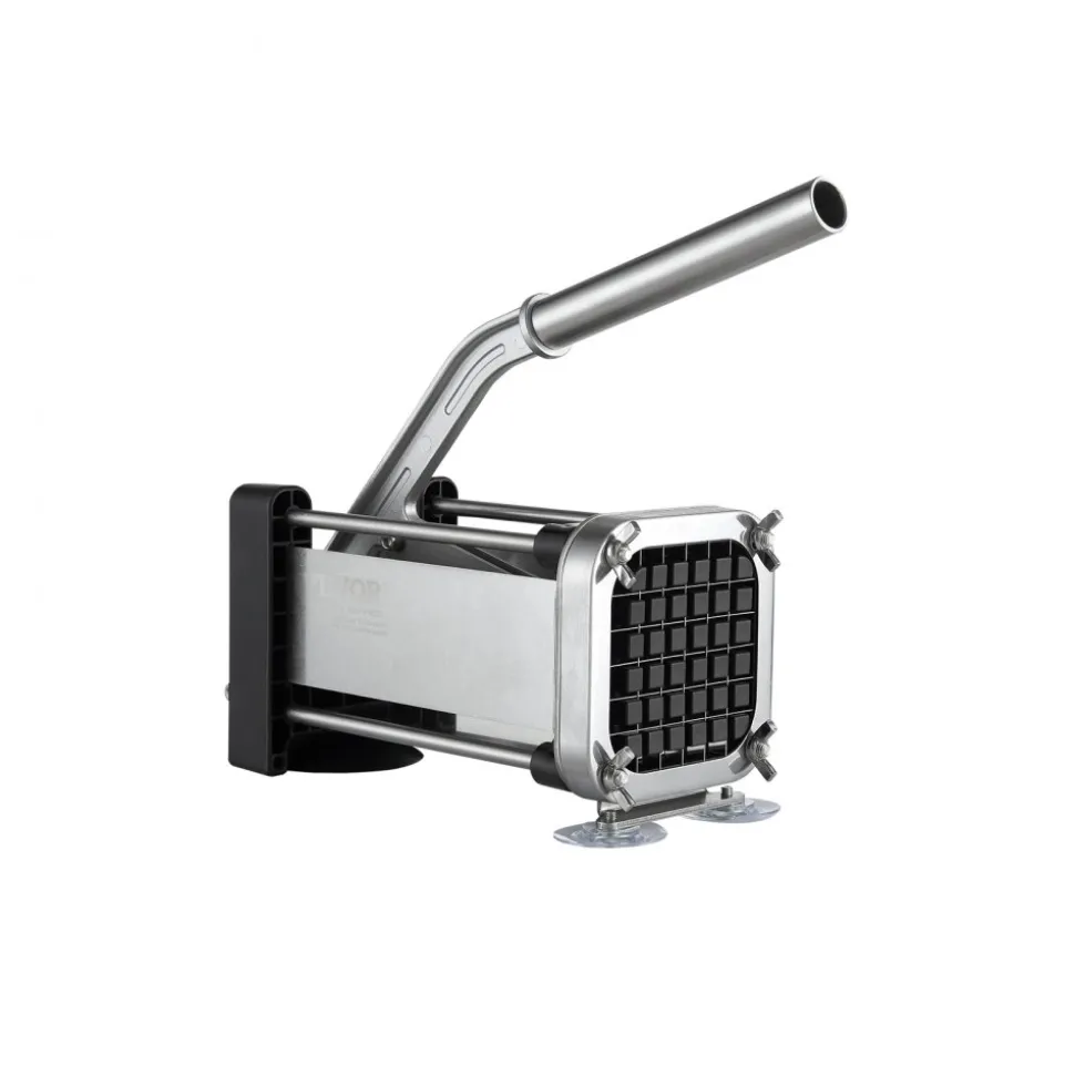 VEVOR French Fry Cutter, Potato Slicer with 1/2-Inch and 3/8-Inch Stainless Steel Blades, Manual Potato Cutter Chopper with Suction Cups, Great for Potato, French Fries, Cucumber, Vegetables, Carrot