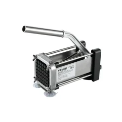 VEVOR French Fry Cutter, Potato Slicer with 1/2-Inch Stainless Steel Blade, Manual Potato Cutter Chopper with Suction Cups, Great for Potato, French Fries, Cucumber, Vegetables, Carrot