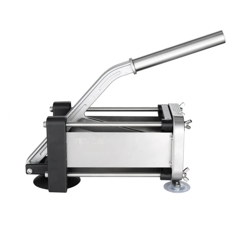 VEVOR French Fry Cutter, Potato Slicer with 1/2-Inch Stainless Steel Blade, Manual Potato Cutter Chopper with Suction Cups, Great for Potato, French Fries, Cucumber, Vegetables, Carrot