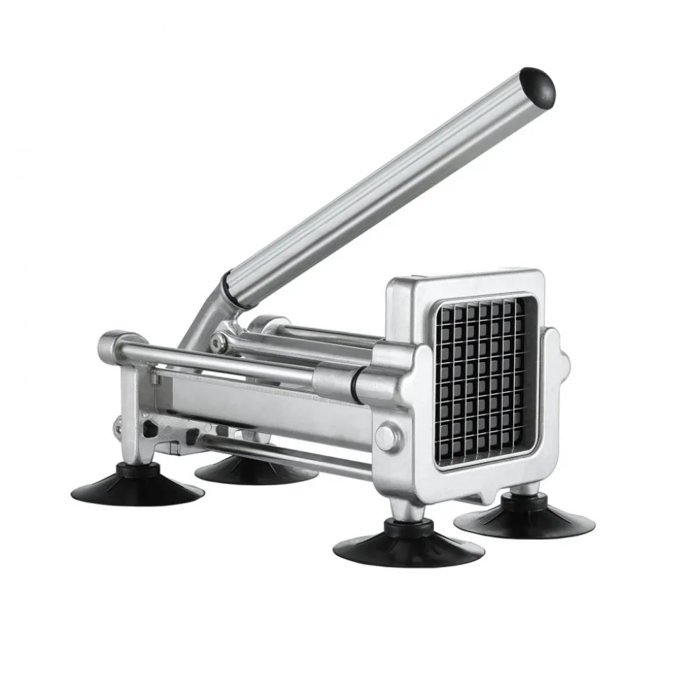 VEVOR French Fry Cutter, Potato Slicer with 1/2-Inch and 3/8-Inch Stainless Steel Blades, Manual Potato Cutter Chopper with Suction Cups, Great for Potato, French Fries, Cucumber, Vegetables, Carrot