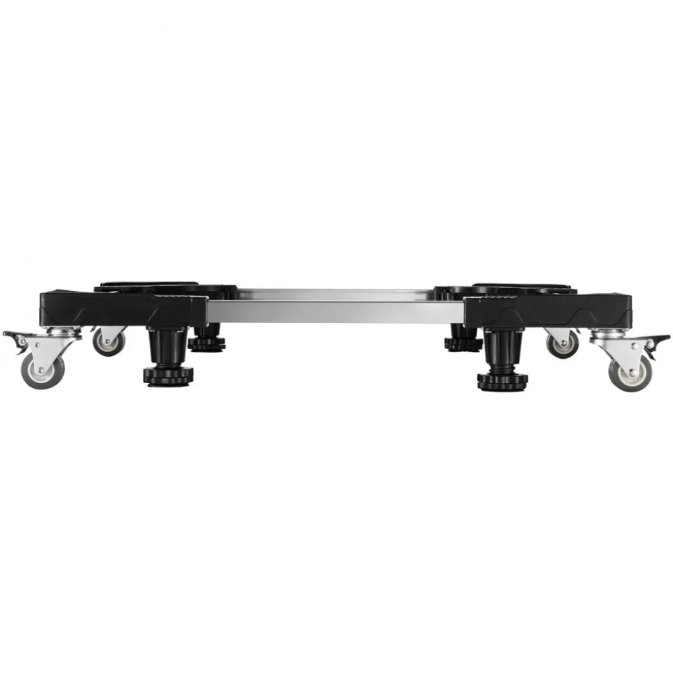 VEVOR Fridge Stand Mobile Base, 1100 lbs Load Capacity, Washing Machine Stand with 8 Locking Twin Wheels and 4 Brakes, 27.5 -35.4 Inches Adjustable Furniture Dolly for Washer, Refrigerator and Dryer