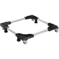 VEVOR Fridge Stand Mobile Base, 1100 lbs Load Capacity, Washing Machine Stand with 8 Locking Twin Wheels and 4 Brakes, 27.5 -35.4 Inches Adjustable Furniture Dolly for Washer, Refrigerator and Dryer
