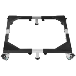 VEVOR Fridge Stand Mobile Base, 1200 lbs Load Capacity, Washing Machine Stand with 8 Locking Twin Wheels and 4 Brakes, 23-36.6 Inches Adjustable Furniture Dolly for Washer, Refrigerator and Dryer