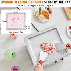 VEVOR Fried Ice Cream Roll Machine, 11