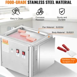 VEVOR Fried Ice Cream Roll Machine, 11