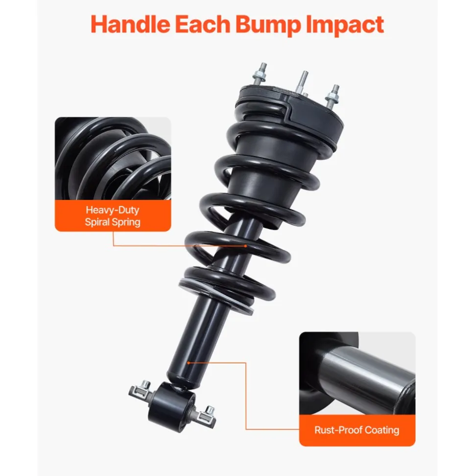 VEVOR Front Air Shock Absorber Strut, 2 PCS, Compatible with Cadillac Escalade/ESV/EXT, GMC Sierra, Chevrolet Avalanche/Silverado/Suburban/Tahoe, Replacement for 19300066 22853793 19368455 19368456