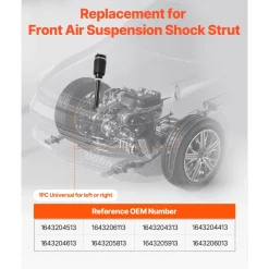 VEVOR Front Air Suspension Struts Shock Absorbers, Compatible With Mercedes Benz W164 Front Without ADS (2005-2011) GL350 GL450, Replacement for 1643204513 1643206113 1643204313 1643204413 1643204613