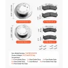 VEVOR Front and Rear Brake Kit Compatible with 2002-2006 Chevrolet Avalanche 2500 (8 STUD), 2002-2004 Chevrolet Silverado 2500 (Models w/Manual Transmission ONLY), Drilled & Slotted Brake Rotors