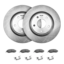 VEVOR Front and Rear Brake Kit Compatible with 2013 Nissan Altima (Base, SL, SV & S Sedan), 2014-2018 Nissan Altima, 2019-2023 Nissan Altima (with Manual Parking Brake), Hollow Structure Front Rotors