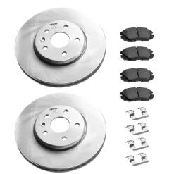 VEVOR Front and Rear Brake Kit Compatible with 2012-2020 Ford F-150(MPB Only), Drilled and Slotted Brake Rotors Ceramic Brake Pads Replacement, 13.8