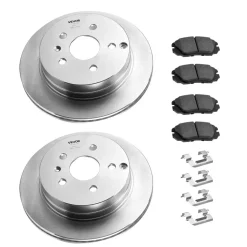 VEVOR Front and Rear Brake Kit Compatible with 2012-2020 Ford F-150(MPB Only), Drilled and Slotted Brake Rotors Ceramic Brake Pads Replacement, 13.8