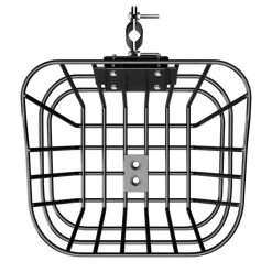 VEVOR Front Bike Basket, Electric Scooter Basket with Fixed Bracket - Max Bearing 20 lbs, Construct from Solid Steel, Kids Bike Basket/Adult Bicycle Basket/Knee Electric Scooter Accessories