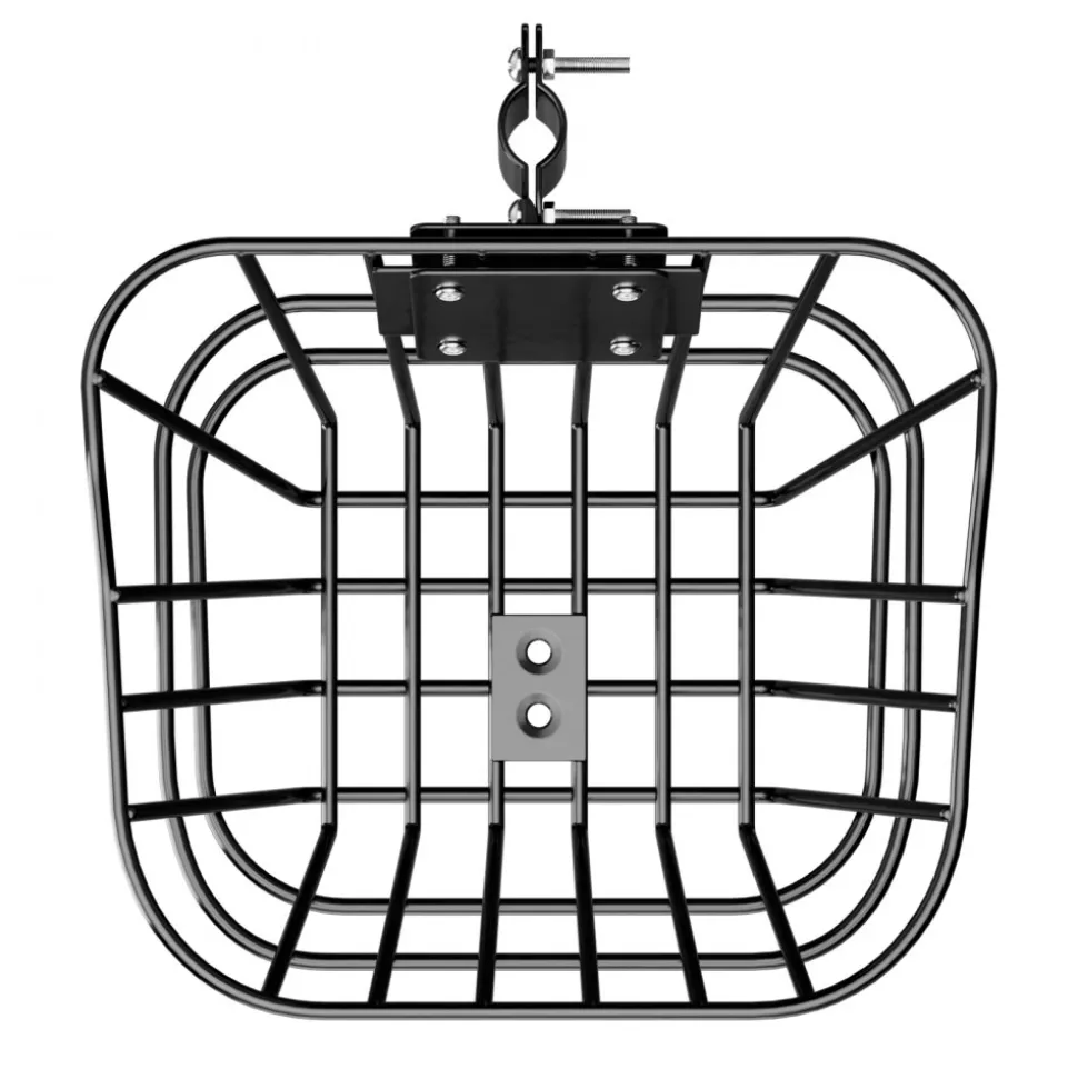 VEVOR Front Bike Basket, Electric Scooter Basket with Fixed Bracket - Max Bearing 20 lbs, Construct from Solid Steel, Kids Bike Basket/Adult Bicycle Basket/Knee Electric Scooter Accessories