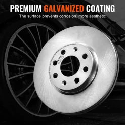VEVOR Front Brake Kit for Vauxhall Adam(M13), Corsa D (S07), Corsa D Box/Hatchback (S07), Brake Rotors Ceramic Brake Pads Replacement Kit, 257mm Front Rotors