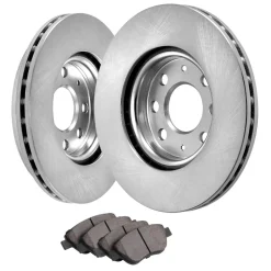 VEVOR Front Brake Kit for Vauxhall Adam(M13), Corsa D (S07), Corsa D Box/Hatchback (S07), Brake Rotors Ceramic Brake Pads Replacement Kit, 257mm Front Rotors