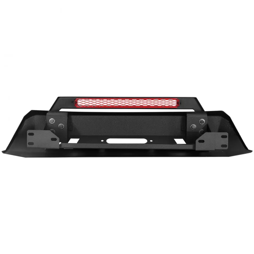 VEVOR Front Bumper Compatible with 2016-2023 Toyota Tacoma (Excluding Tacoma TRD/Tacoma TRD Sport), Pickup Truck Bumper with Winch Plate & D-Ring Mounts, Heavy-Duty Steel Front Bumpers with E-Coating and Bull Bar