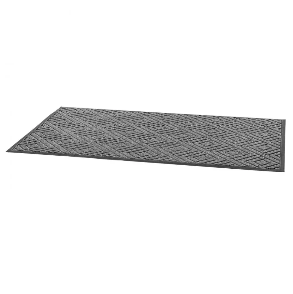 VEVOR Front Door Mat, 61.5 x 36 in Commercial Floor Mat for Indoor and Outdoor, Modern Stylish Carpet with TPE Backing, Heavy Duty Washable Entry Industrial Rug for Hallway, Balcony, Garage, Grey