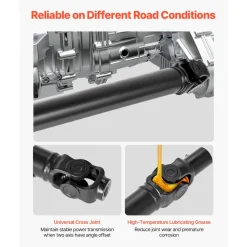 VEVOR Front Drive Shaft, 64.0" Prop Shaft Driveshaft Assembly Compatible with 2014-2016 Polaris Ranger XP 900, Replace #1332951 1333146