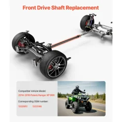 VEVOR Front Drive Shaft, 64.0