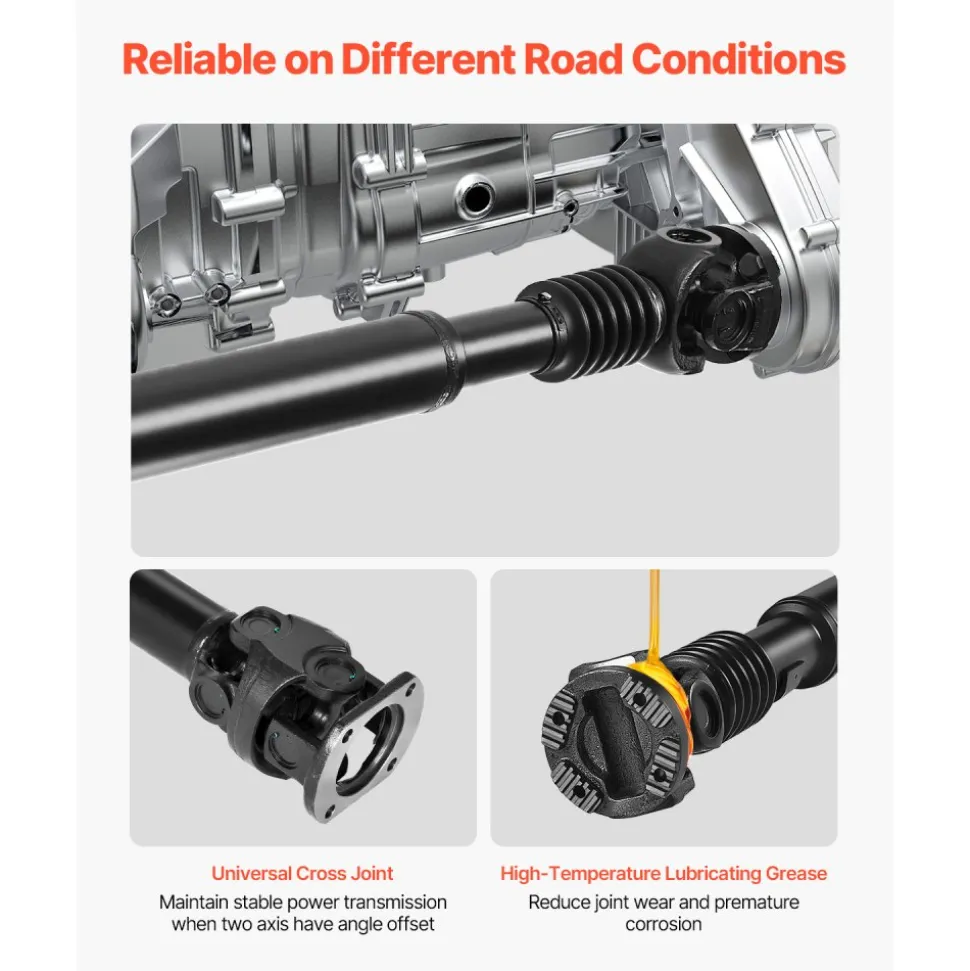VEVOR Front Drive Shaft, 32.0"-34.6" Prop Shaft Driveshaft Assembly Compatible with 2003-2013 Dodge RAM 2500 3500, Replace #52105934AA 52105934AB 52105934AC 52105934AD 52105934AE 52105934AF
