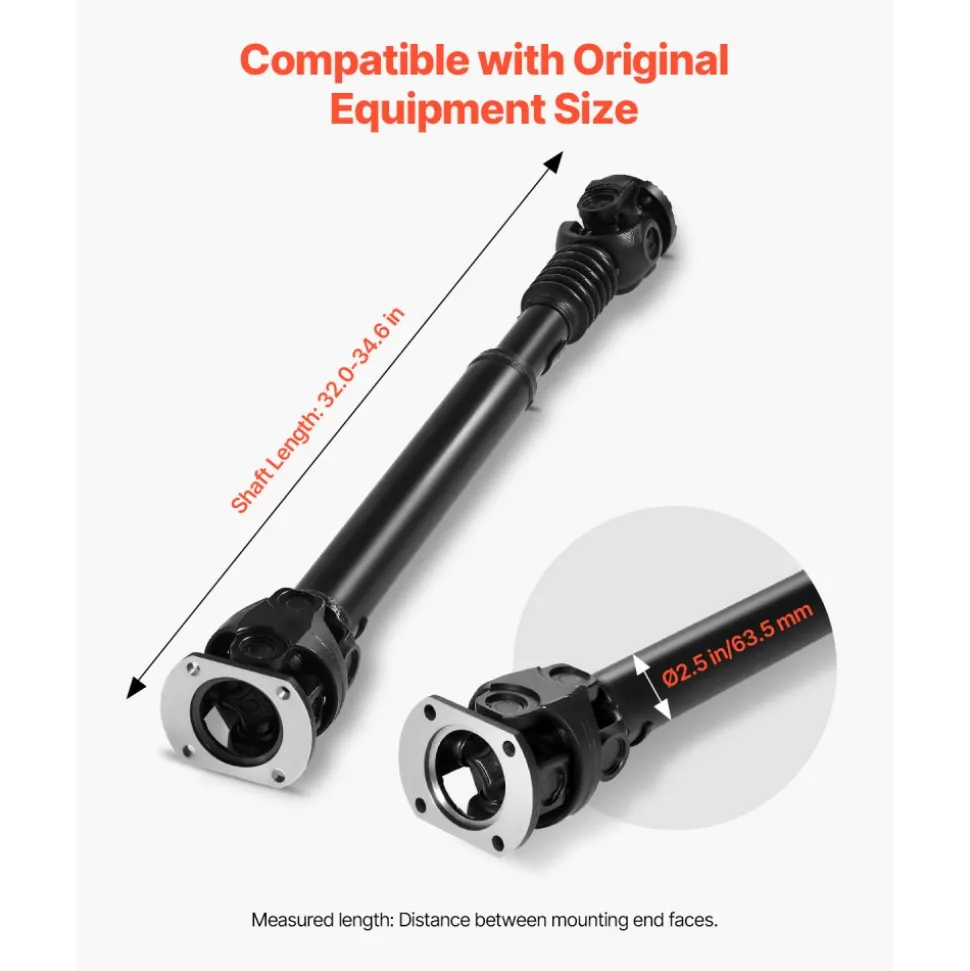 VEVOR Front Drive Shaft, 32.0"-34.6" Prop Shaft Driveshaft Assembly Compatible with 2003-2013 Dodge RAM 2500 3500, Replace #52105934AA 52105934AB 52105934AC 52105934AD 52105934AE 52105934AF