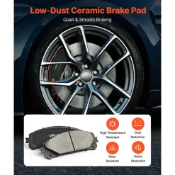 VEVOR Front & Rear Brake Kit Ceramic Brake Pads & Hollow Brake Rotors Kit, Compatible with 2010-2015 Lexus RX350, 2010-2015 Lexus RX450H, 2015-2019 Toyota Highlander, 2011-2020 Toyota Sienna