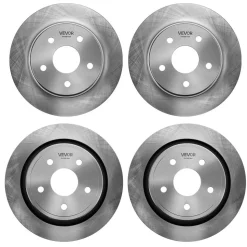 VEVOR Front & Rear Brake Kit Ceramic Brake Pads and Drilled Slotted Rotors, Compatible with 2012-2017 Toyota Camry, 2013-2018 Toyota Avalon, 2013-2018 Lexus ES 350, 2013-2018 Lexus ES 300h