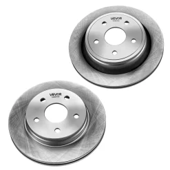 VEVOR Front & Rear Brake Kit Ceramic Brake Pads and Drilled Slotted Rotors, Compatible with 2012-2017 Toyota Camry, 2013-2018 Toyota Avalon, 2013-2018 Lexus ES 350, 2013-2018 Lexus ES 300h