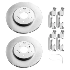 VEVOR Front & Rear Brake Kit Compatible with 2012-2016 Honda CR-V (AWD Models), Ceramic Brake Replacement Kits, 12 inch Hollow Structure Front Rotors, 12 inch Solid Structure Rear Rotors, R-31455