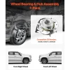 VEVOR Front Wheel Bearing & Hub Assembly Fit for 2007-2013 Chevy Silverado 1500 4WD Avalanche GMC Sierra 1500 Cadillac Escalade EXT 2007-2014 Tahoe OEM 515096, Wheel Bearing Hub Set with ABS Sensor