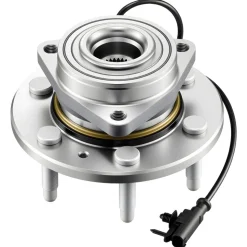VEVOR Front Wheel Bearing & Hub Assembly Fit for 2007-2013 Chevy Silverado 1500 4WD Avalanche GMC Sierra 1500 Cadillac Escalade EXT 2007-2014 Tahoe OEM 515096, Wheel Bearing Hub Set with ABS Sensor