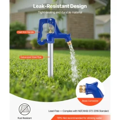 VEVOR Frost Proof Yard Hydrant, 4.2FT Freeze-Proof Outdoor Faucet with 24