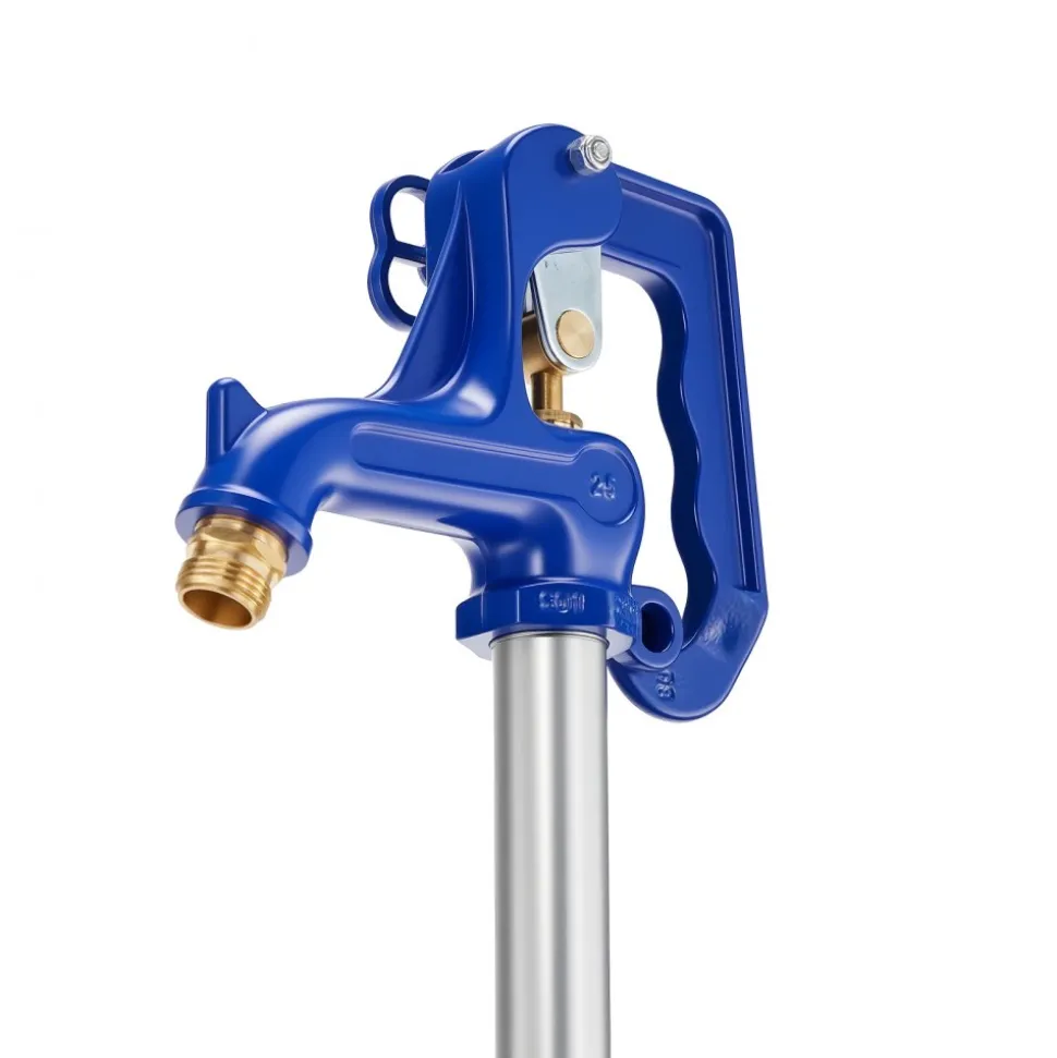 VEVOR Frost Proof Yard Hydrant, 3.22FT Freeze-Proof Outdoor Faucet with 12" Bury Depth, 3/4" NPT Pipe Connection, Lever Handle + Handwheel, No Lead Freezeless Hydrant for Yard Garden Farm Irrigation